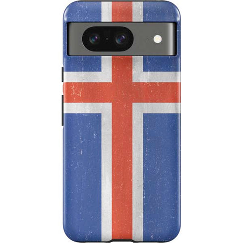 Iceland Flag Distressed Google Pixel 8 Impact Case
