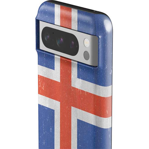 Iceland Flag Distressed Google Pixel 8 Pro Impact Case