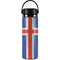 Iceland Flag Distressed Hydro Flask 20oz Wide Mouth Skin
