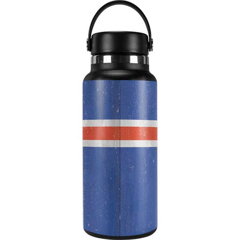 Iceland Flag Distressed Hydro Flask 32oz Wide Mouth Skin