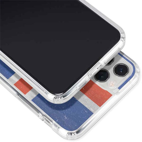 Iceland Flag Distressed iPhone 11 Pro Clear Case