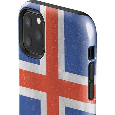Iceland Flag Distressed iPhone 11 Pro Max Impact Case