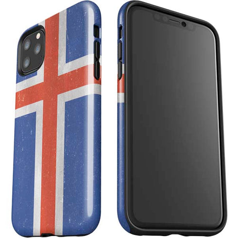 Iceland Flag Distressed iPhone 11 Pro Max Impact Case