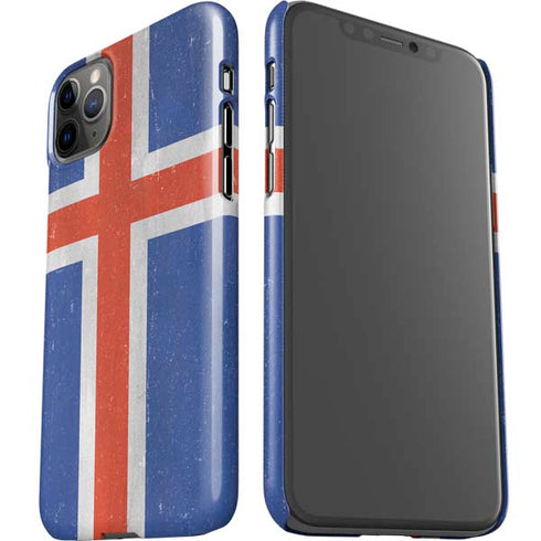 Iceland Flag Distressed iPhone 11 Pro Max Lite Case