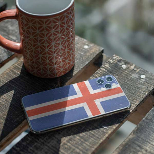 Iceland Flag Distressed iPhone 11 Pro Max Skin