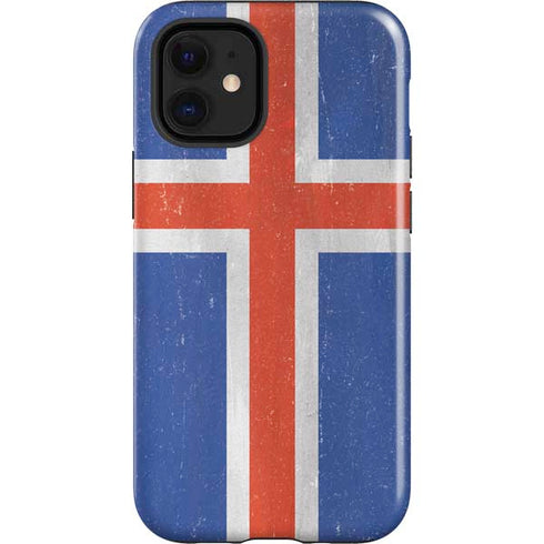 Iceland Flag Distressed iPhone 12 Mini Impact Case