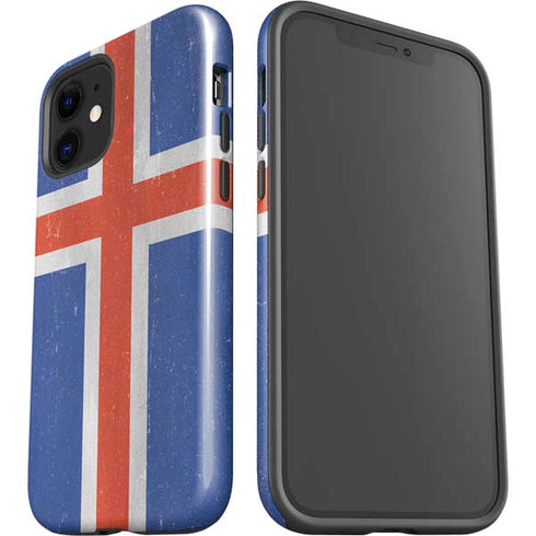 Iceland Flag Distressed iPhone 12 Mini Impact Case
