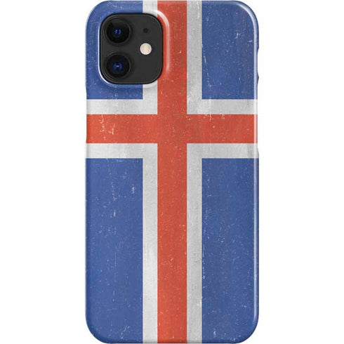 Iceland Flag Distressed iPhone 12 Mini Lite Case
