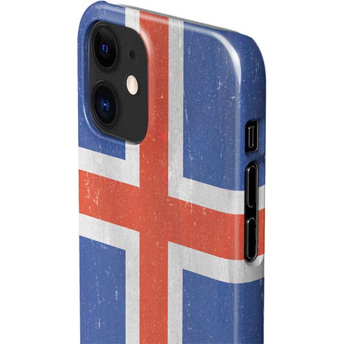 Iceland Flag Distressed iPhone 12 Mini Lite Case