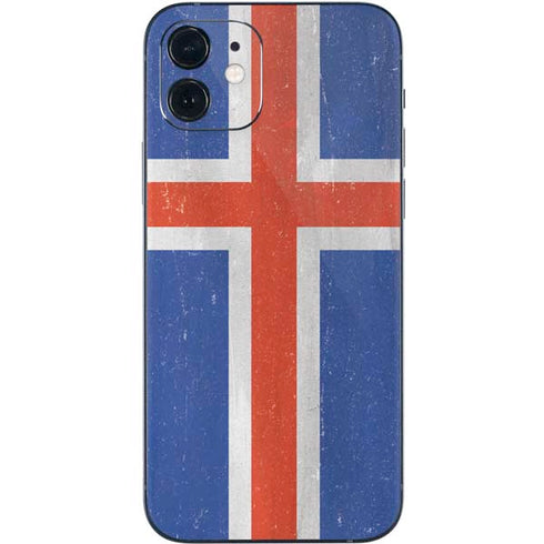 Iceland Flag Distressed iPhone 12 Mini Skin