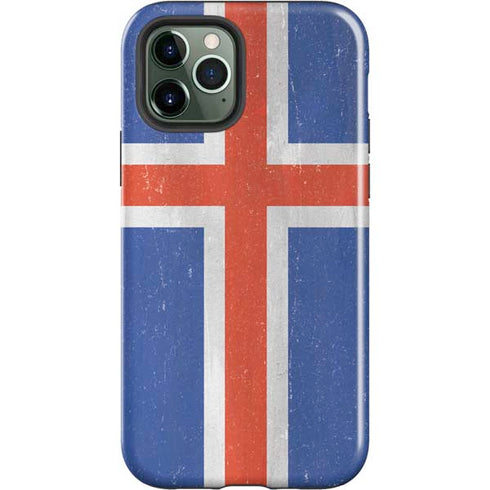 Iceland Flag Distressed iPhone 12 Pro Impact Case