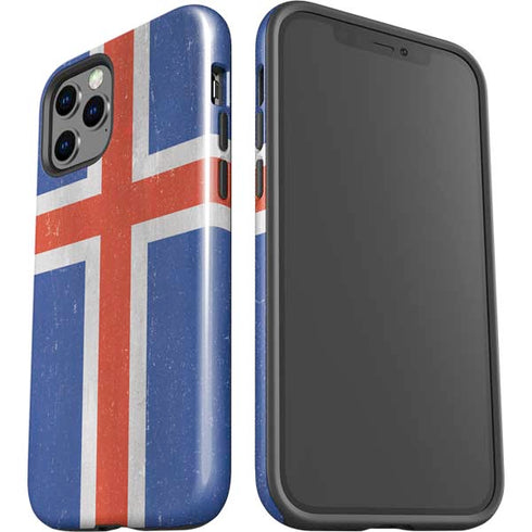 Iceland Flag Distressed iPhone 12 Pro Impact Case