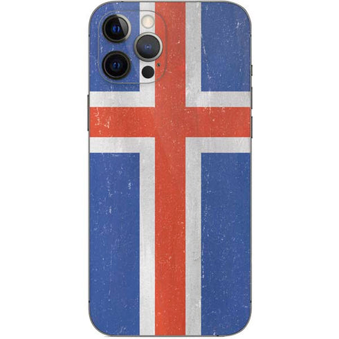 Iceland Flag Distressed iPhone 12 Pro Max Skin