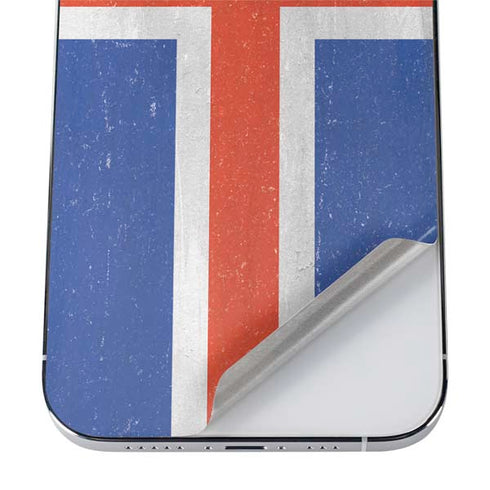 Iceland Flag Distressed iPhone 12 Pro Skin