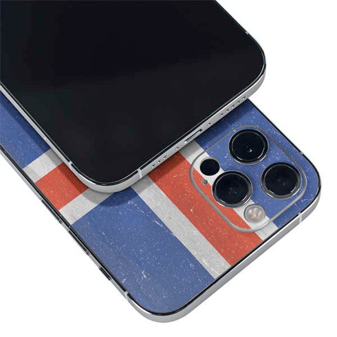 Iceland Flag Distressed iPhone 12 Pro Skin