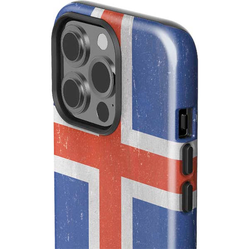 Iceland Flag Distressed iPhone 13 Pro Impact Case