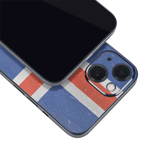 Iceland Flag Distressed iPhone 13 Skin