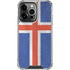 Iceland Flag Distressed iPhone 15 Pro Clear Case