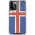 Iceland Flag Distressed iPhone 14 Pro Max Clear Case