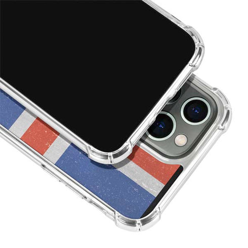 Iceland Flag Distressed iPhone 15 Pro Max Clear Case