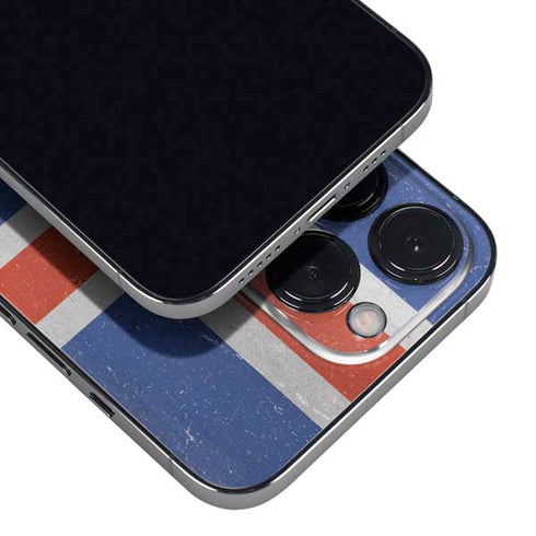 Iceland Flag Distressed iPhone 14 Pro Skin