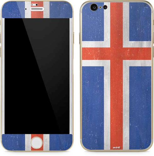 Iceland Flag Distressed iPhone 6/6s Skin