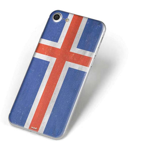 Iceland Flag Distressed iPhone 7 Skin