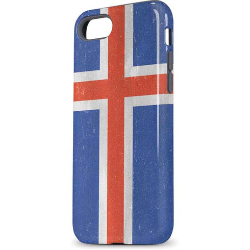 Iceland Flag Distressed iPhone 8 Pro Case