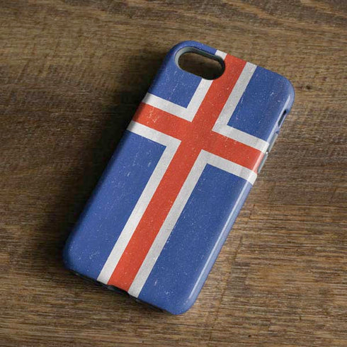 Iceland Flag Distressed iPhone 8 Pro Case