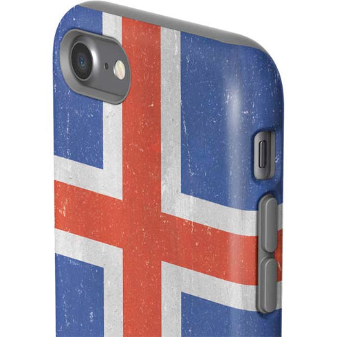 Iceland Flag Distressed iPhone SE (2nd & 3rd Gen) Pro Case