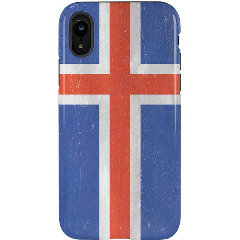 Iceland Flag Distressed iPhone XR Pro Case