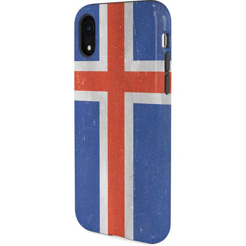 Iceland Flag Distressed iPhone XR Pro Case