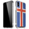 Iceland Flag Distressed iPhone XS Max Clear Case
