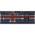 Iceland Flag Distressed K95 RGB PLATINUM Mechanical Gaming Keyboard Skin