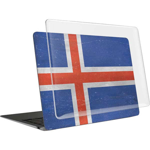 Iceland Flag Distressed MacBook Air 13in (2020) Case plus Skin