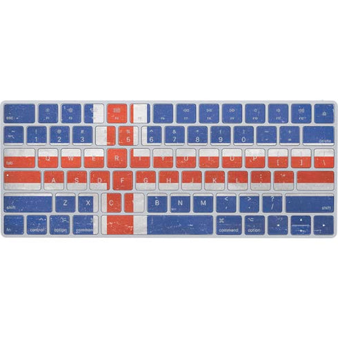 Iceland Flag Distressed Magic Keyboard Skin