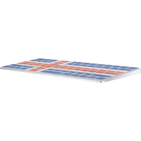 Iceland Flag Distressed Magic Keyboard Skin