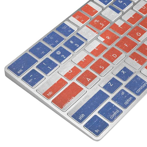 Iceland Flag Distressed Magic Keyboard Skin