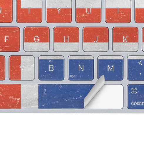 Iceland Flag Distressed Magic Keyboard Skin