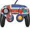 Iceland Flag Distressed Nintendo GameCube Controller Skin