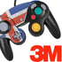 Iceland Flag Distressed Nintendo GameCube Controller Skin