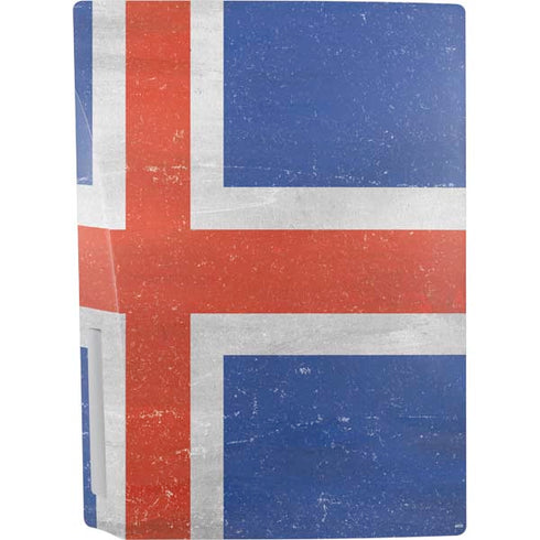 Iceland Flag Distressed PS5 Bundle Skin