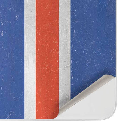 Iceland Flag Distressed Surface Duo Skin