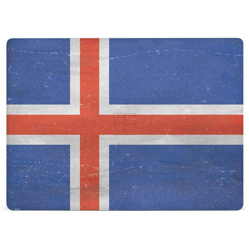 Iceland Flag Distressed Surface Laptop 2 Skin