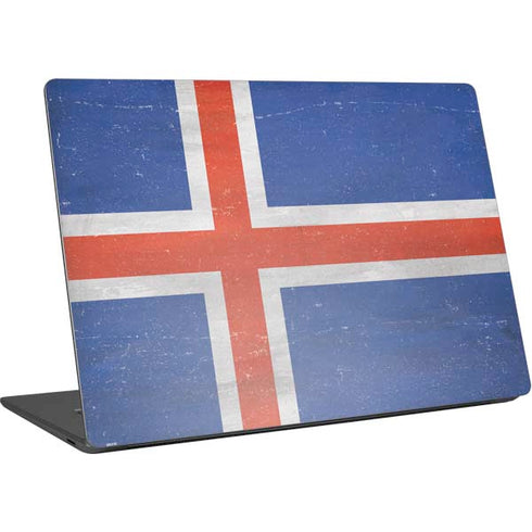 Iceland Flag Distressed Surface Laptop 4 15in Skin