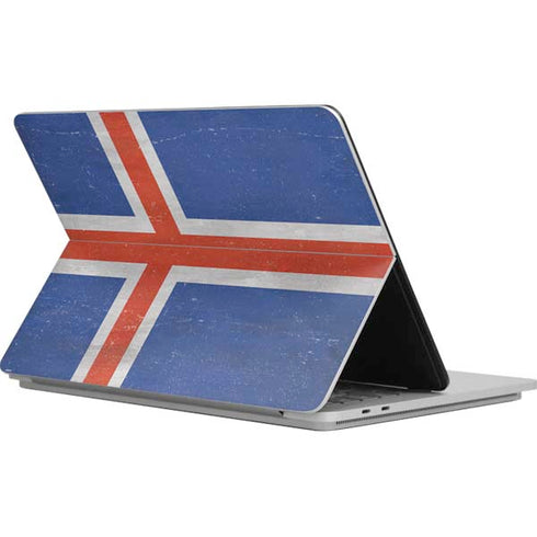 Iceland Flag Distressed Surface Laptop Studio Skin