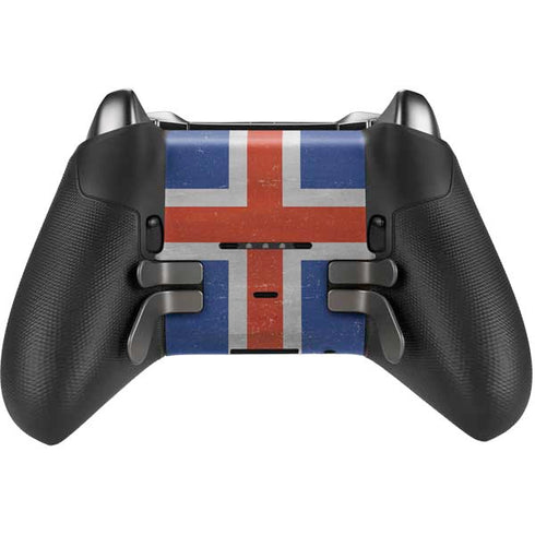 Iceland Flag Distressed Xbox Elite Wireless Controller Series 2 Skin