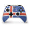 Iceland Flag Distressed Xbox One S Controller Skin