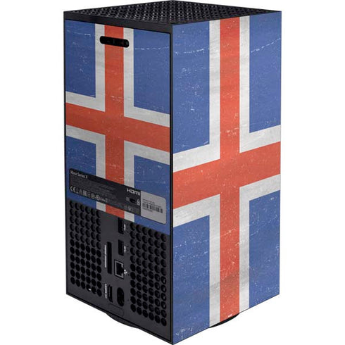 Iceland Flag Distressed Xbox Series X Bundle Skin