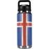 Iceland Flag Distressed YETI Rambler 26oz Bottle Skin